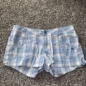 UB Free Plaid Mini Shorts